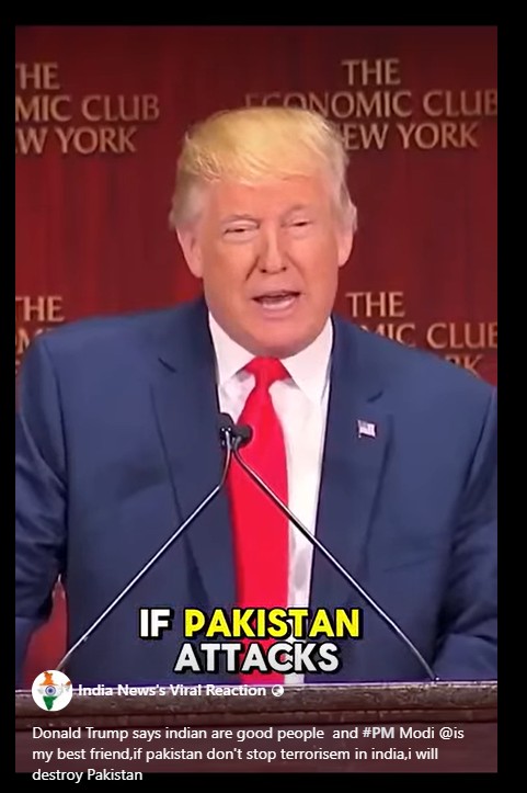 डोनाल्ड ट्रंप की वायरल वीडियो जो Deepfake निकली
