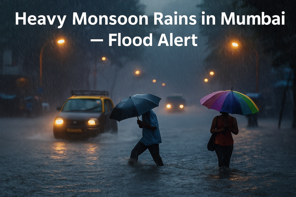 Mumbai Heavy Rains 2025 Flooded Roads and BMC Alert