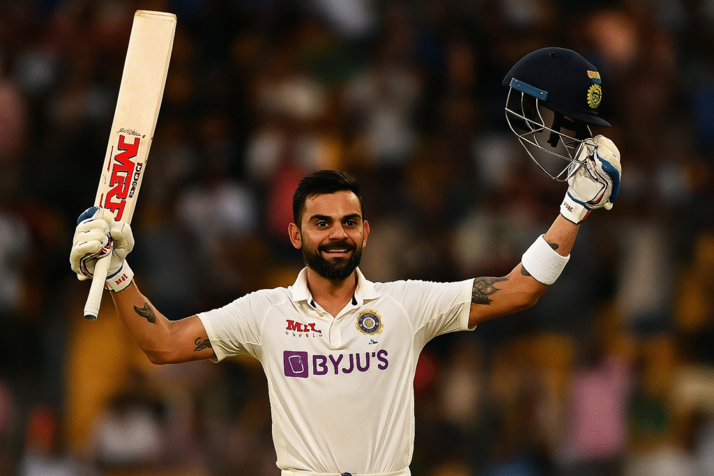 Virat Kohli celebrating century in 2nd Test vs England 2025
